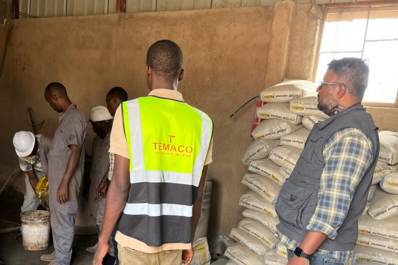 TEMACO staff testing new mix ratios